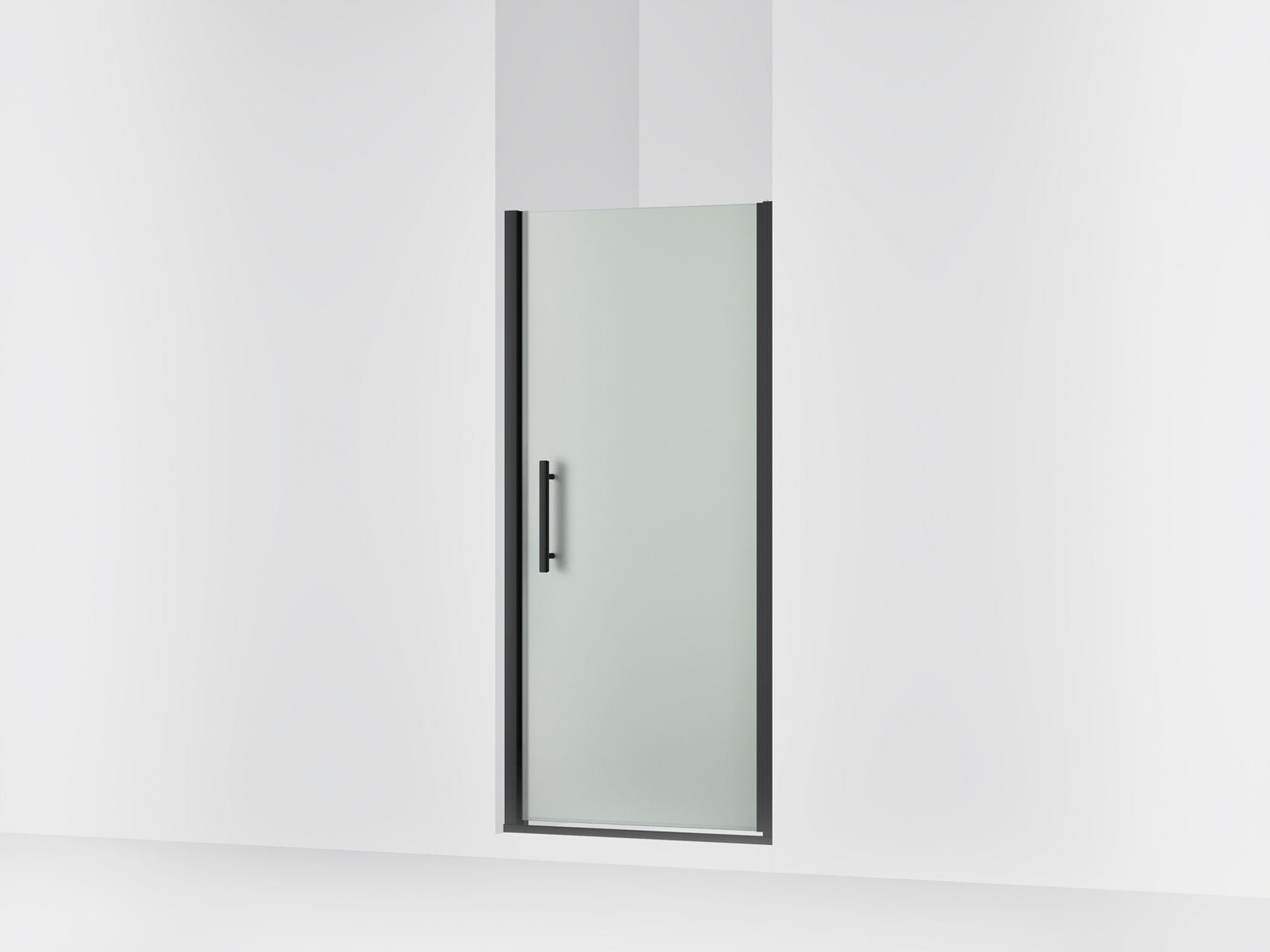 Sterling 39345-8D3 Finesse Peak 67" H Pivot Shower Door with 5/16"-thick Glass, Matte Black