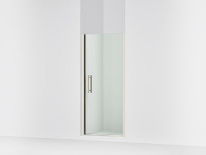 Sterling 39345-8L Finesse Peak 67" H Pivot Shower Door with 5/16"-thick Glass, Anodized Brushed Nickel