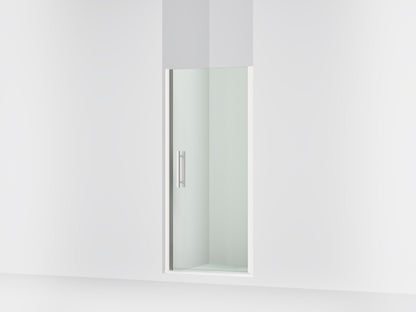 Sterling 39345-8L Finesse Peak 67" H Pivot Shower Door with 5/16"-thick Glass, Bright Polished Silver