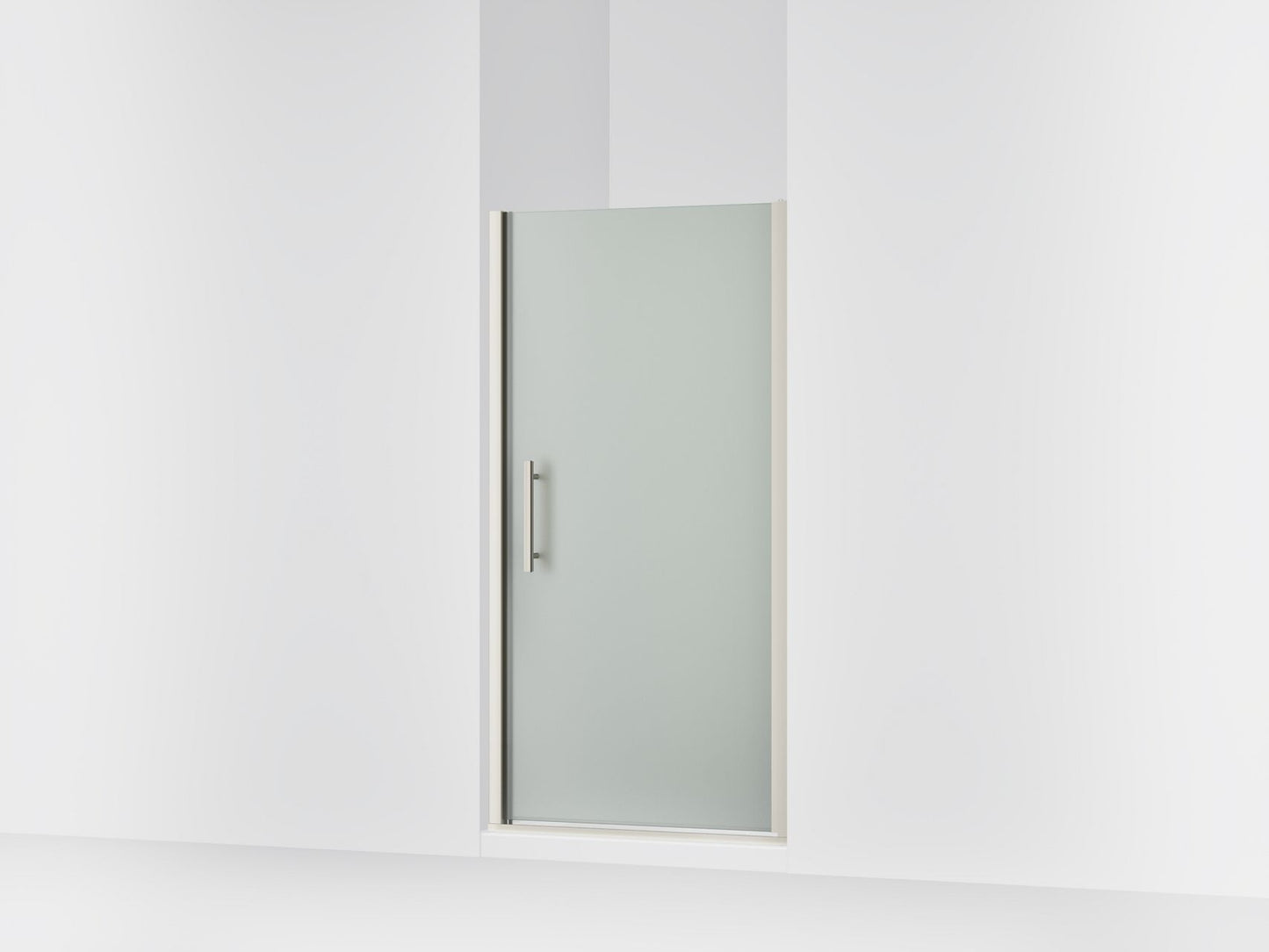 Sterling 39346-8D3 Finesse Peak 67" H Pivot Shower Door with 5/16"-thick Glass, Anodized Brushed Nickel