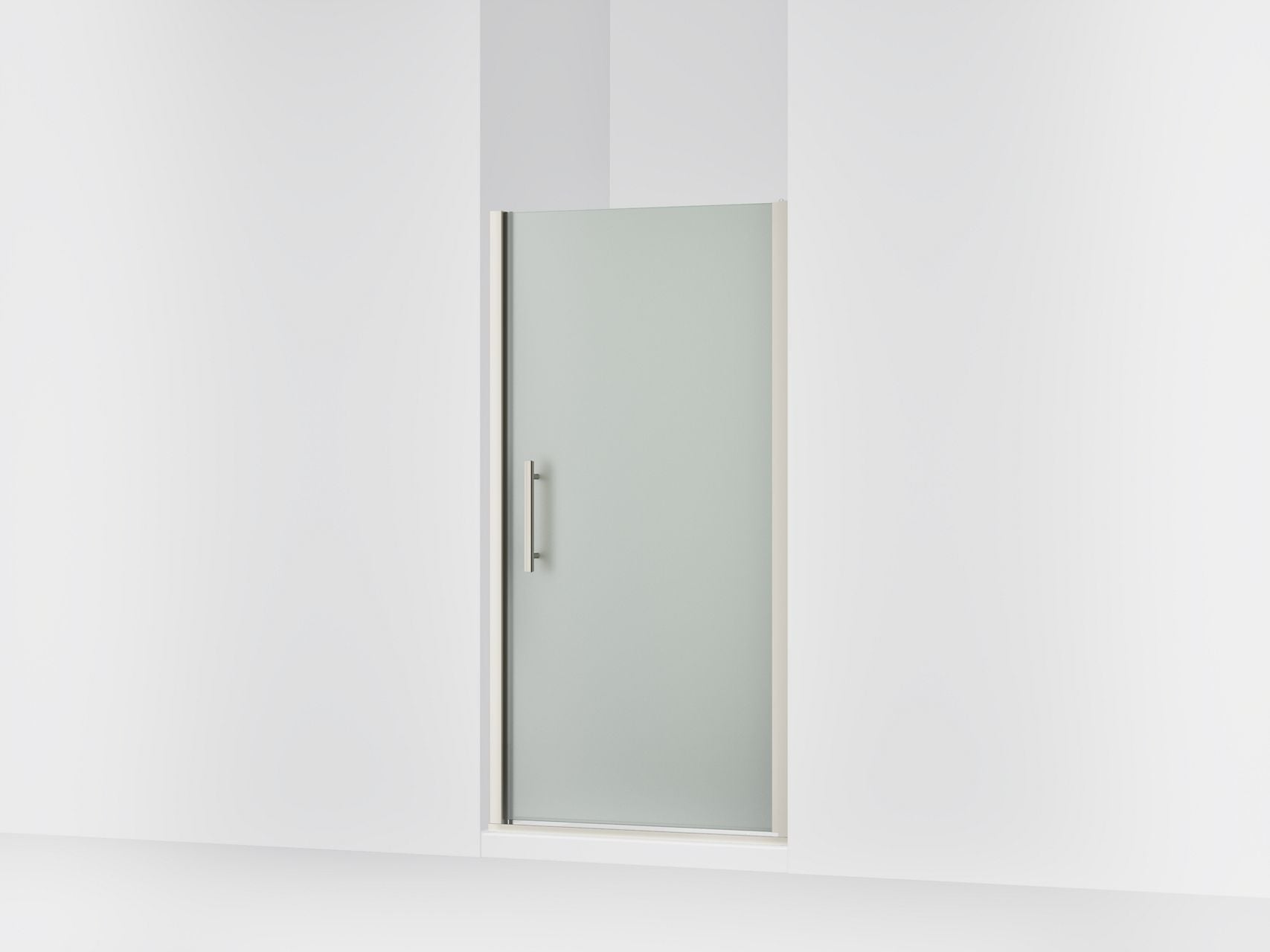 Sterling 39346-8D3 Finesse Peak 67" H Pivot Shower Door with 5/16"-thick Glass, Anodized Brushed Nickel