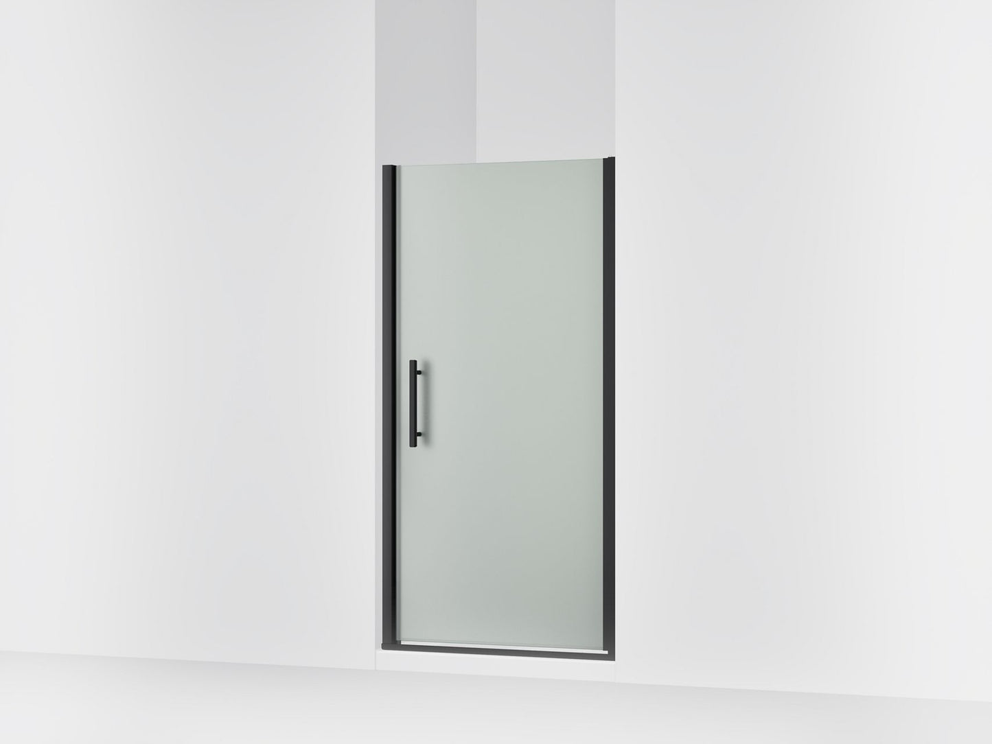 Sterling 39346-8D3 Finesse Peak 67" H Pivot Shower Door with 5/16"-thick Glass, Matte Black
