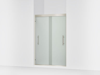 Sterling 39348-8D3 Finesse Peak 69-5/8" H Sliding Shower Door with 5/16"-thick Glass, Anodized Brushed Nickel