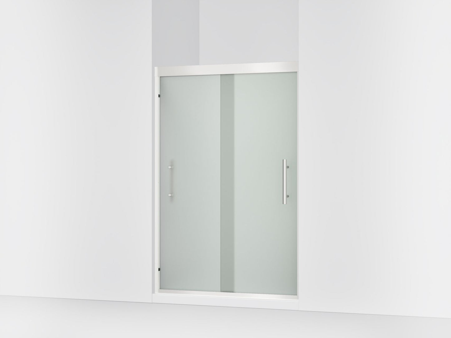 Sterling 39348-8D3 Finesse Peak 69-5/8" H Sliding Shower Door with 5/16"-thick Glass, Bright Polished Silver