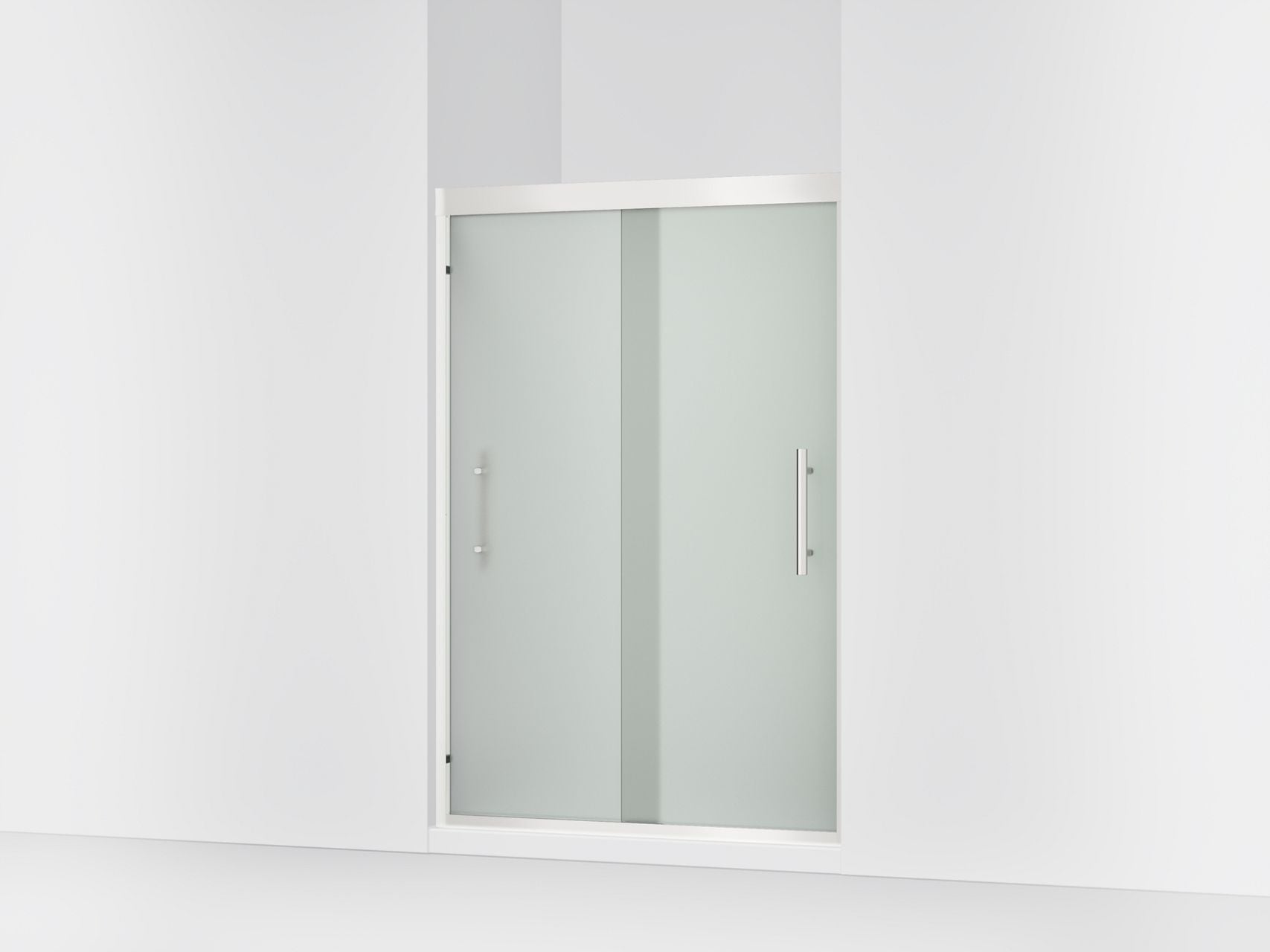 Sterling 39348-8D3 Finesse Peak 69-5/8" H Sliding Shower Door with 5/16"-thick Glass, Bright Polished Silver