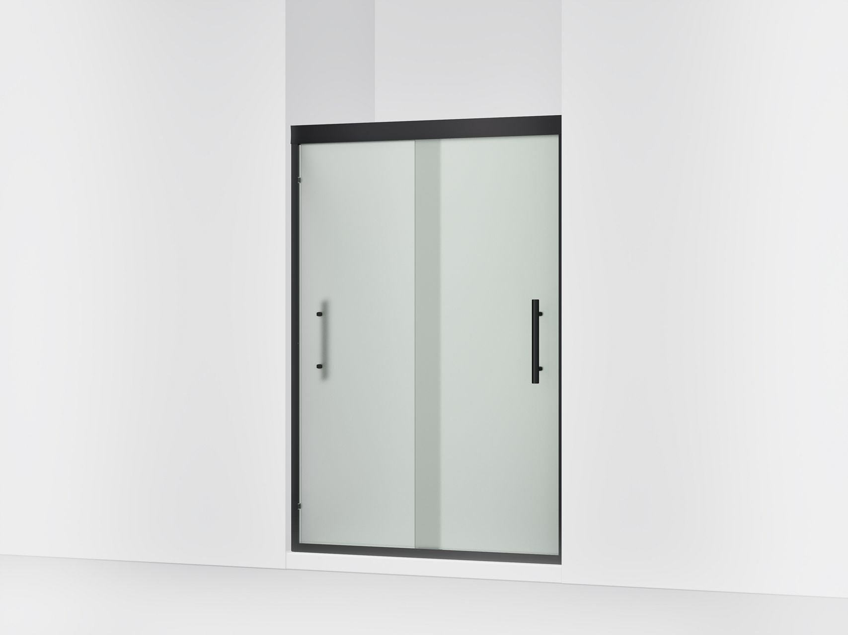 Sterling 39348-8D3 Finesse Peak 69-5/8" H Sliding Shower Door with 5/16"-thick Glass, Matte Black