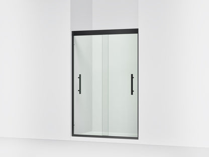 Sterling 39348-8L Finesse Peak 69-5/8" H Sliding Shower Door with 5/16"-thick Glass, Matte Black