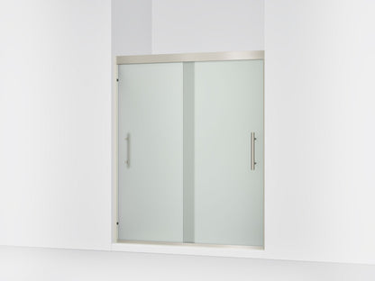 Sterling 39349-8D3 Finesse Peak 69-5/8" H Sliding Shower Door with 5/16"-thick Glass, Anodized Brushed Nickel