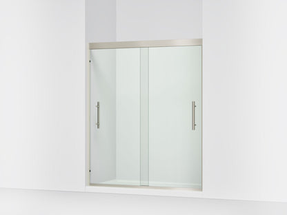 Sterling 39349-8L Finesse Peak 69-5/8" H Sliding Shower Door with 5/16"-thick Glass, Anodized Brushed Nickel