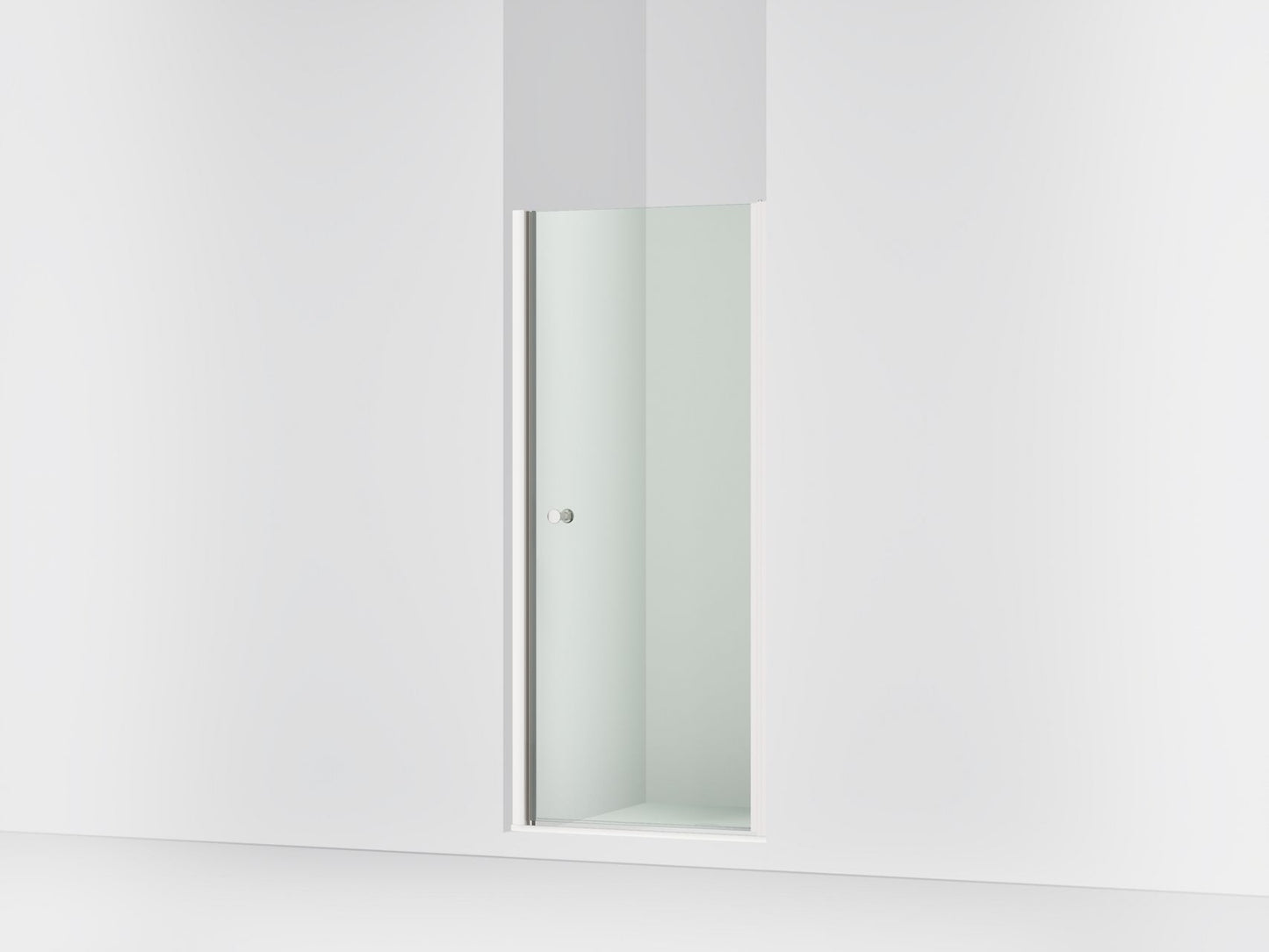 Sterling 39353-6L Finesse 67" H Pivot Shower Door with 1/4"-thick Glass, Bright Polished Silver