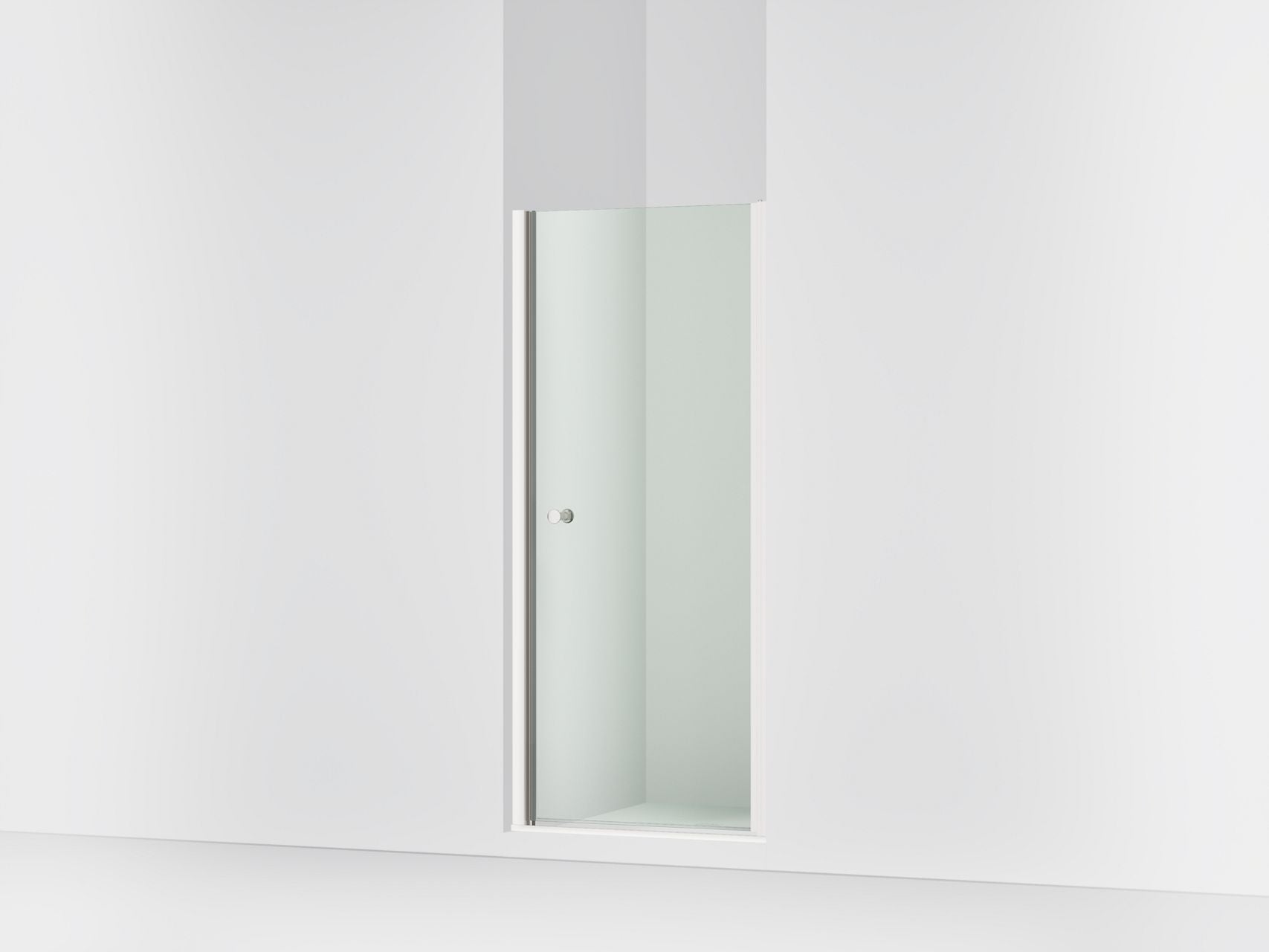 Sterling 39353-6L Finesse 67" H Pivot Shower Door with 1/4"-thick Glass, Bright Polished Silver