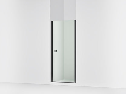 Sterling 39353-6L Finesse 67" H Pivot Shower Door with 1/4"-thick Glass, Matte Black
