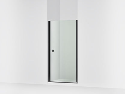 Sterling 39355-6L Finesse 67" H Pivot Shower Door with 1/4"-thick Glass, Matte Black