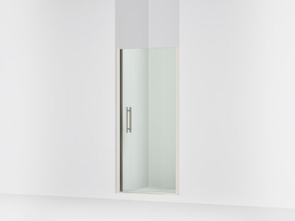 Sterling 39414-8L Finesse Peak 67" H Pivot Shower Door with 5/16"-thick Glass, Anodized Brushed Nickel