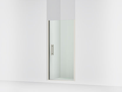 Sterling 39416-8L Finesse Peak 67" H Pivot Shower Door with 5/16"-thick Glass, Anodized Brushed Nickel
