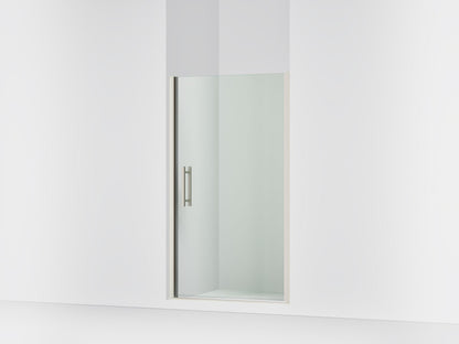Sterling 39417-8L Finesse Peak 67" H Pivot Shower Door with 5/16"-thick Glass, Anodized Brushed Nickel