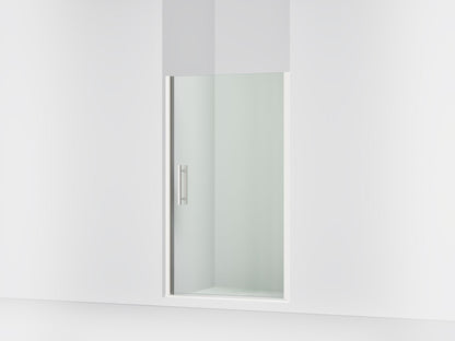 Sterling 39418-8L Finesse Peak 67" H Pivot Shower Door with 5/16"-thick Glass, Bright Polished Silver