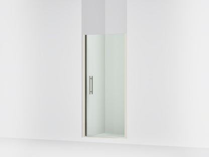 Sterling 39834-6L Finesse 67" H Pivot Shower Door with 1/4"-thick Glass, Anodized Brushed Nickel