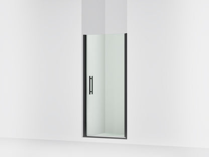 Sterling 39834-6L Finesse 67" H Pivot Shower Door with 1/4"-thick Glass, Matte Black