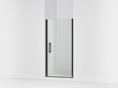 Sterling 39835-6L Finesse 67" H Pivot Shower Door with 1/4"-thick Glass, Matte Black