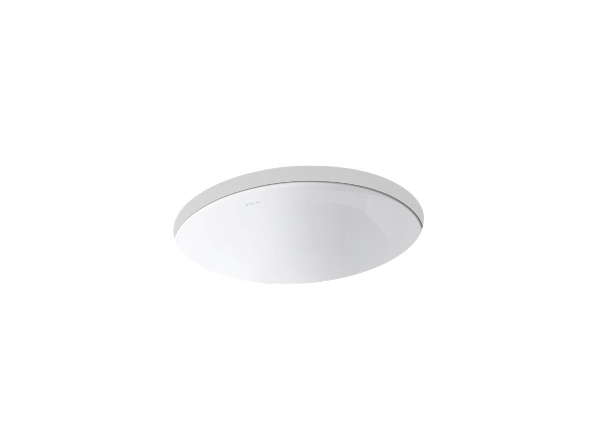 Sterling Wescott 17" oval undermount bathroom sink - White