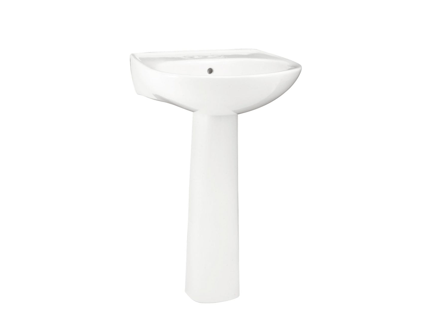 Sterling 442124 Sacramento 21-1/4" Oval Pedestal Bathroom Sink, White