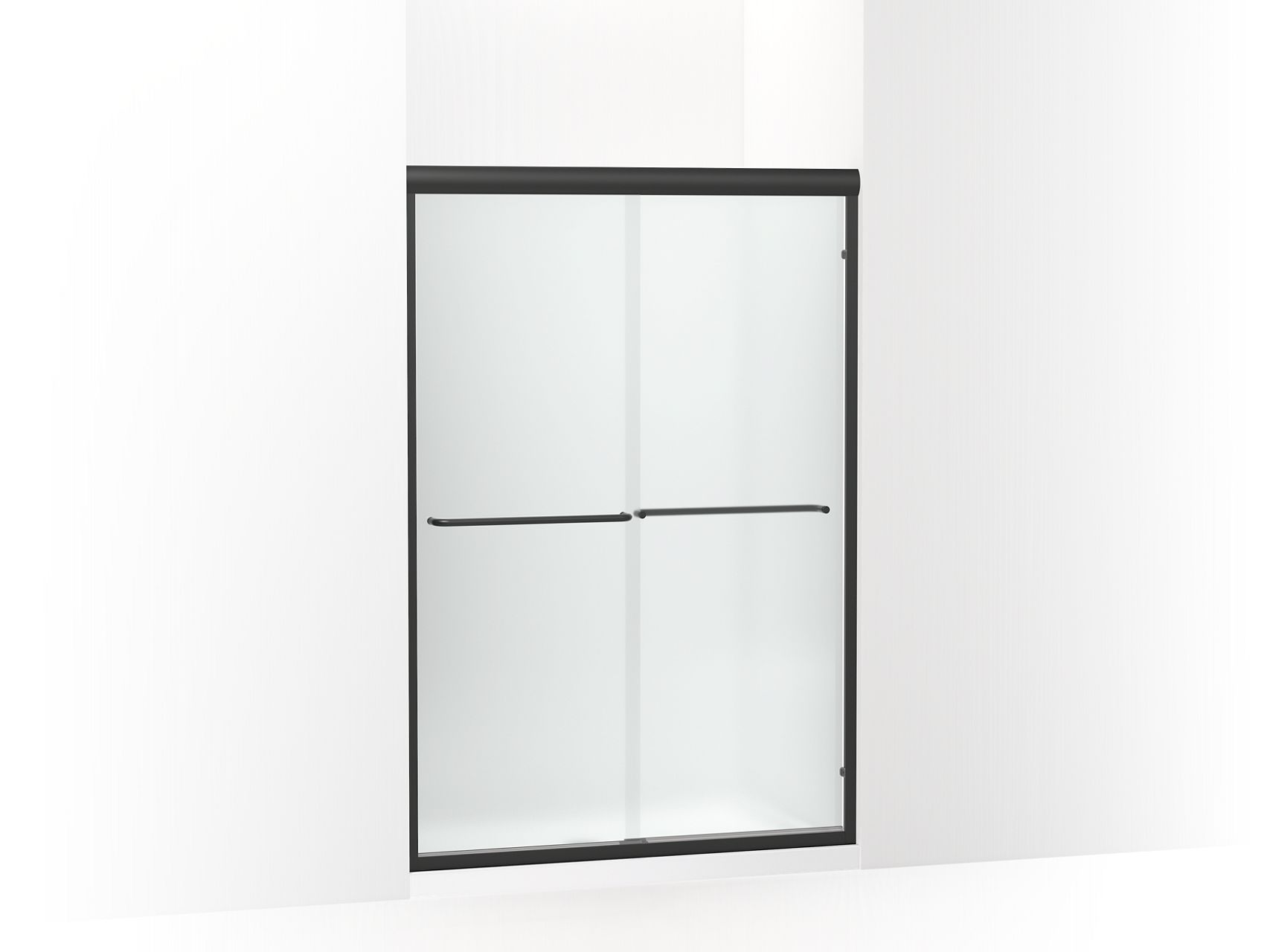 Sterling 5475-48 Finesse Frameless Sliding Shower Door 42-5/8 – 47-5/8" W x 69-3/4" H, Matte Black