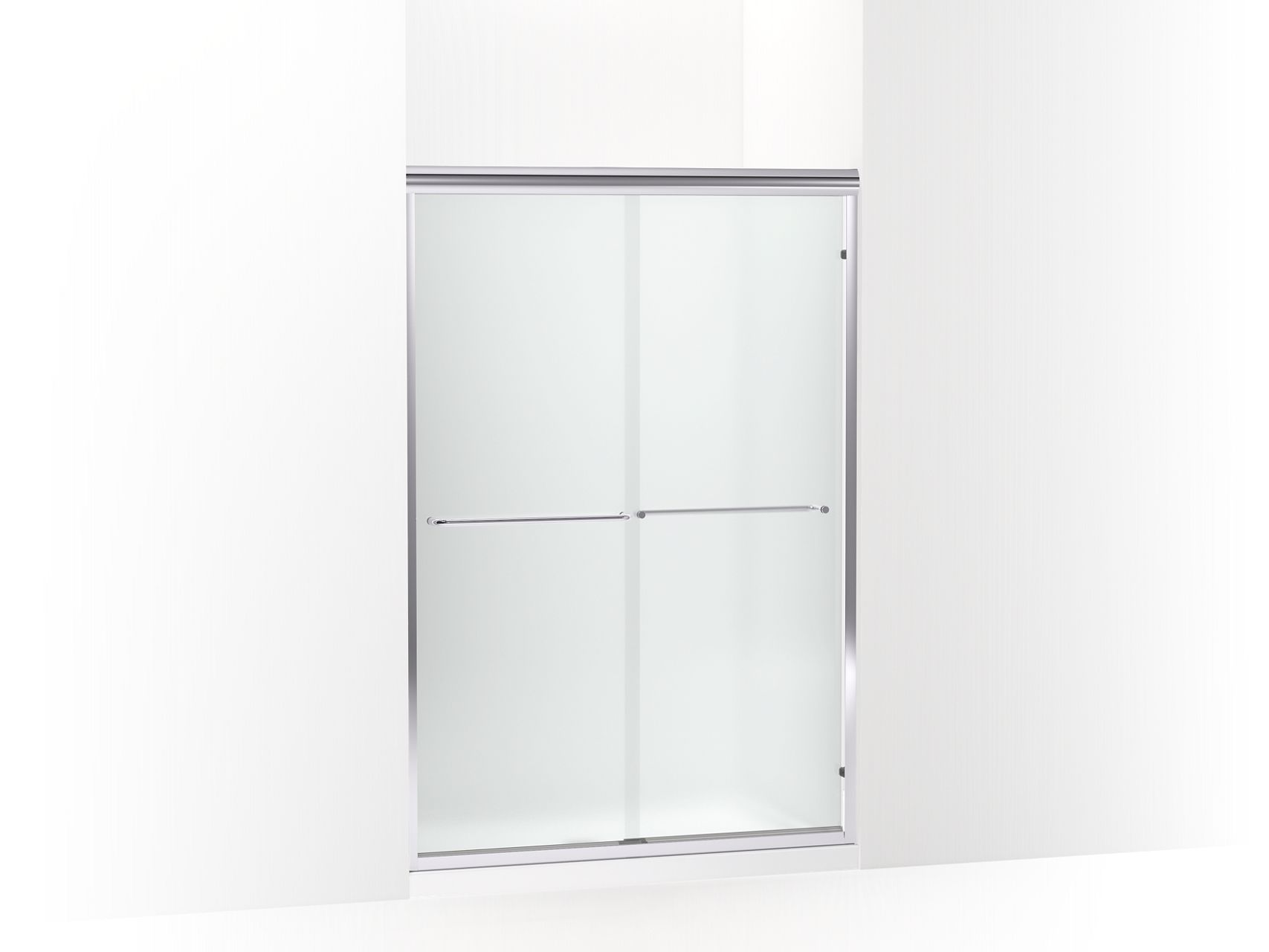 Sterling 5475-48 Finesse Frameless Sliding Shower Door 42-5/8 – 47-5/8" W x 69-3/4" H, Silver