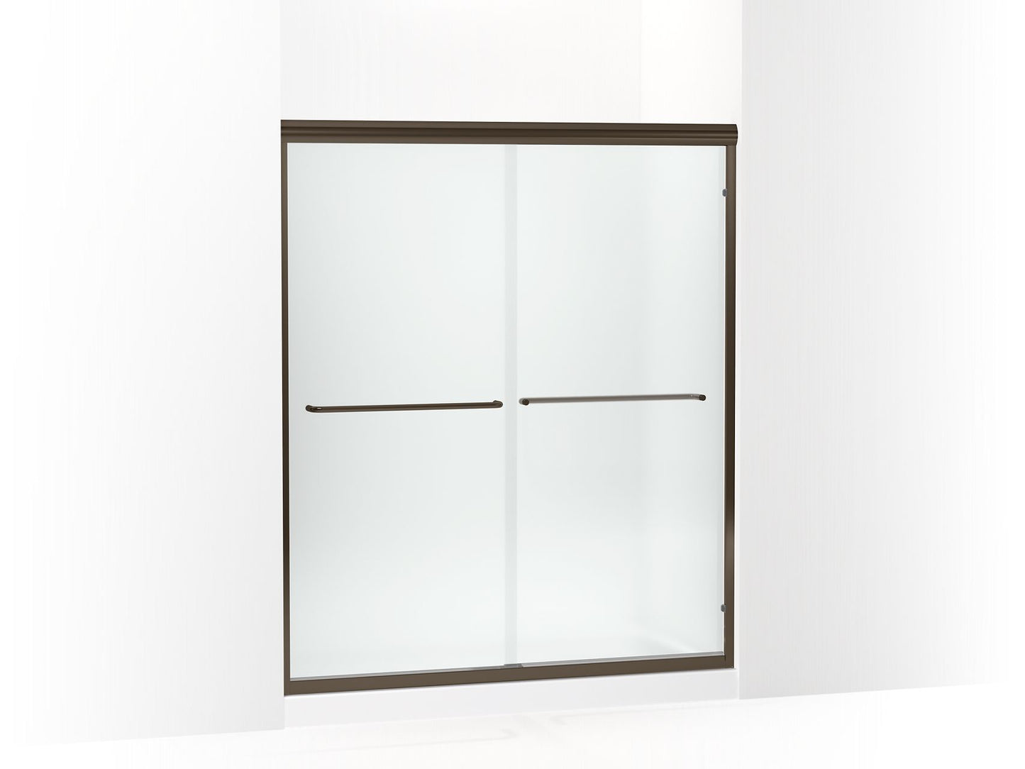 Sterling 5475-59 Finesse Frameless Sliding Shower Door 54-5/8"–59-5/8" W x 69-3/4" H, Deep Bronze