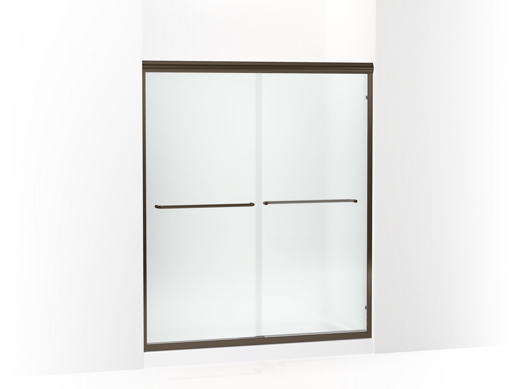 Sterling 5475-59 Finesse Frameless Sliding Shower Door 54-5/8"–59-5/8" W x 69-3/4" H, Deep Bronze