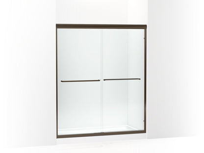 Sterling 5475-59 Finesse Frameless Sliding Shower Door 54-5/8"–59-5/8" W x 69-3/4" H, Deep Bronze