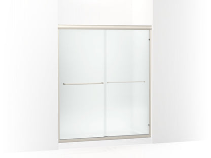 Sterling 5475-59 Finesse Frameless Sliding Shower Door 54-5/8"–59-5/8" W x 69-3/4" H, Nickel