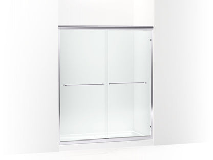 Sterling 5475-59 Finesse Frameless Sliding Shower Door 54-5/8"–59-5/8" W x 69-3/4" H, Silver