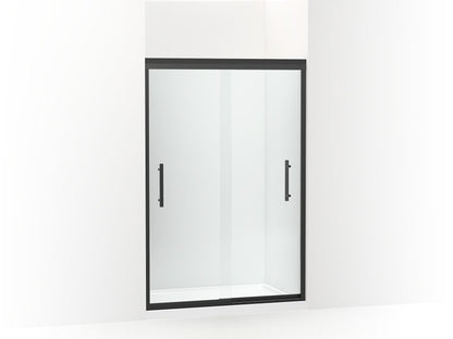 Sterling 547808-48 Finesse Peak Frameless Sliding Shower Door 44-5/8"–47-5/8" W x 70-1/16" H, Matte Black - 3/4 view of produ