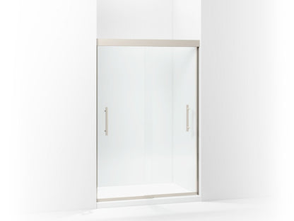 Sterling 547808-48 Finesse Peak Frameless Sliding Shower Door 44-5/8"–47-5/8" W x 70-1/16" H, Nickel - 3/4 view of product