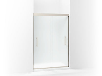 Sterling 547808-48 Finesse Peak Frameless Sliding Shower Door 44-5/8"–47-5/8" W x 70-1/16" H, Nickel - 3/4 view of product