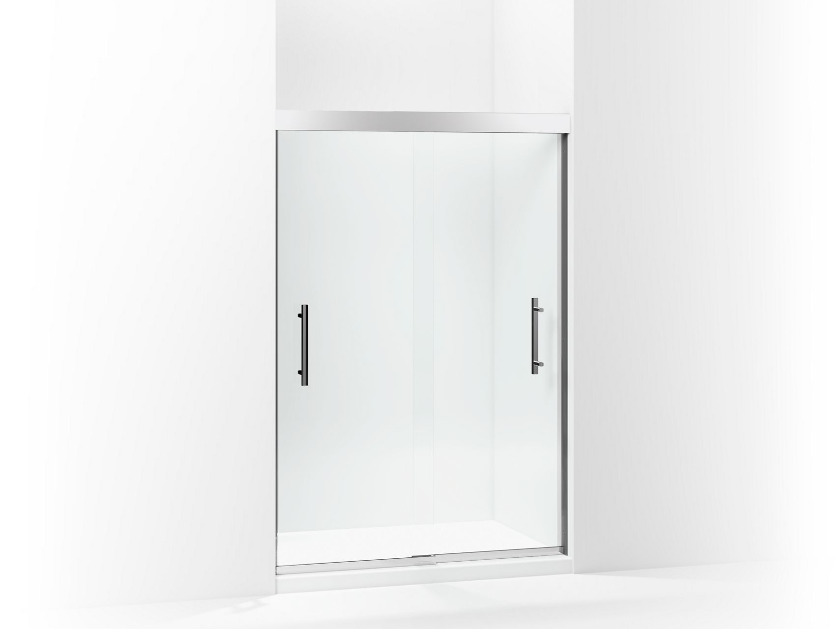 Sterling 547808-48 Finesse Peak Frameless Sliding Shower Door 44-5/8"–47-5/8" W x 70-1/16" H, Silver