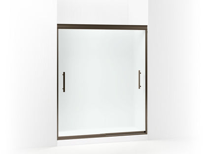 Sterling 547808-59 Finesse Peak Frameless Sliding Shower Door 56-5/8"–59-5/8" W x 70-1/16" H, Deep Bronze
