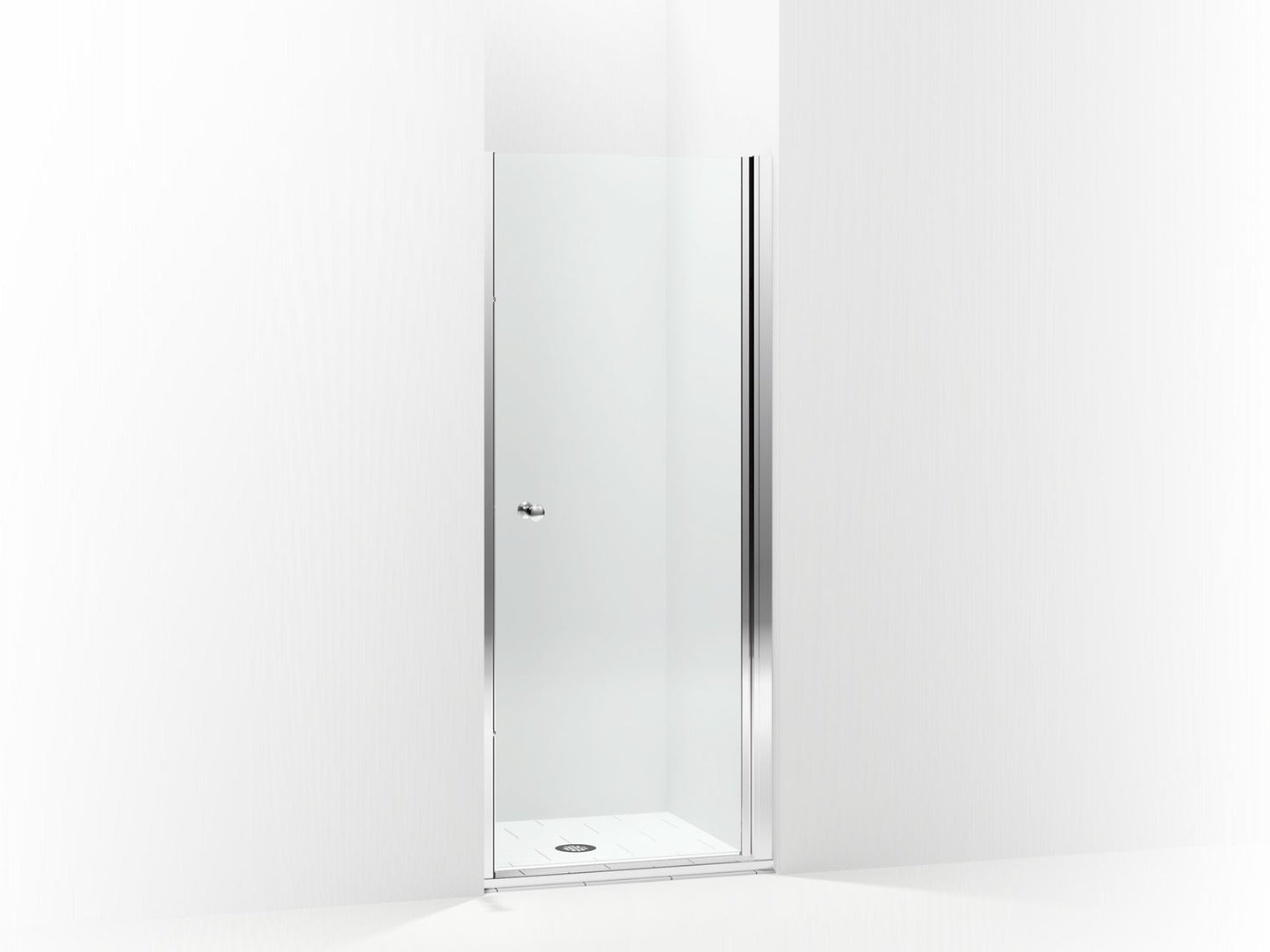 Sterling 5690-30 Finesse Headerless Frameless Pivot Shower Door 30" Max Opening x 67" H, Silver