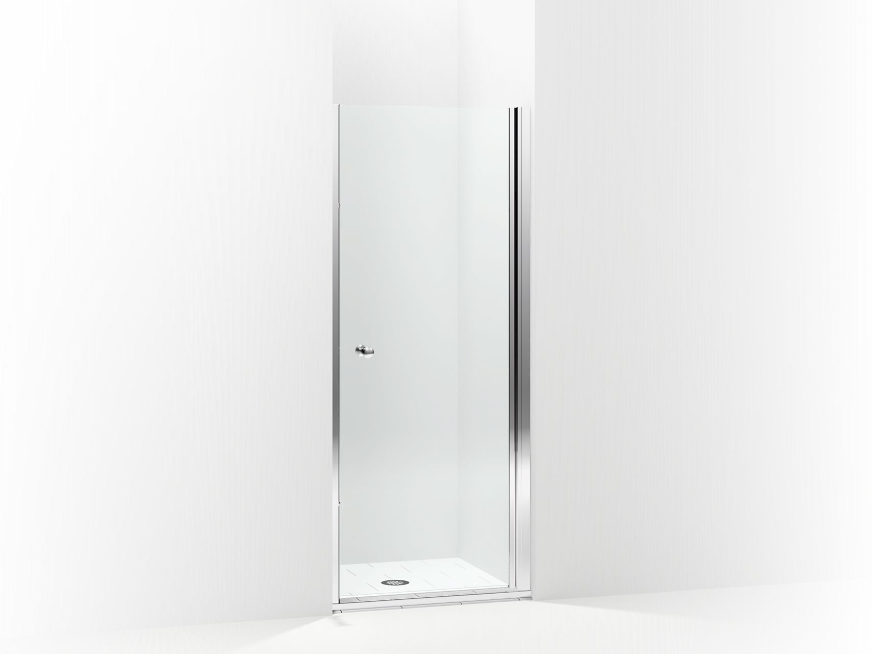 Sterling 5690-30 Finesse Headerless Frameless Pivot Shower Door 30" Max Opening x 67" H, Silver