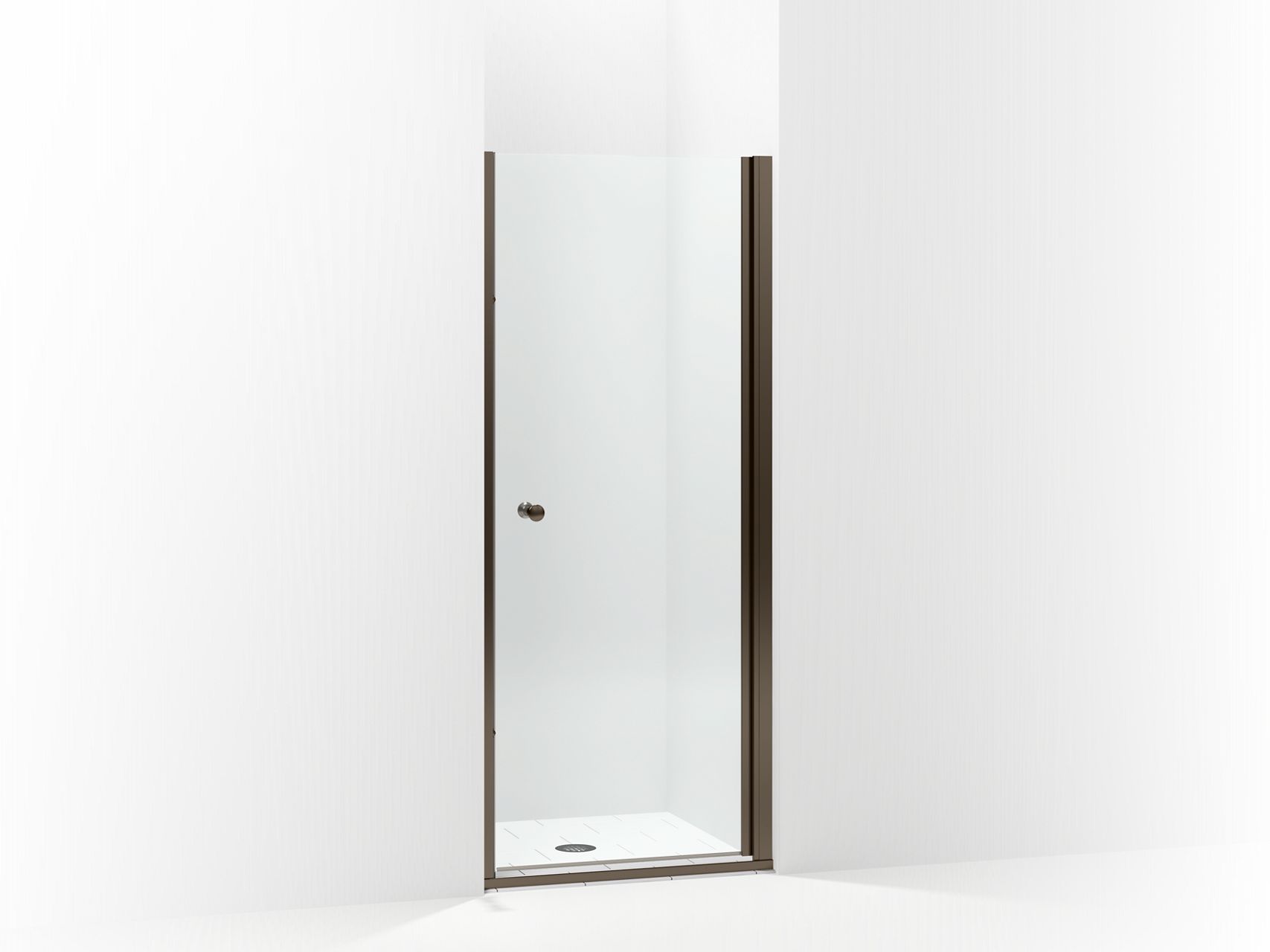 Sterling 5690-33 Finesse Headerless Frameless Pivot Shower Door 33" Max Opening x 67" H, Deep Bronze