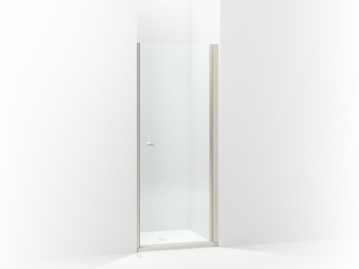 Sterling 5690-33 Finesse Headerless Frameless Pivot Shower Door 33" Max Opening x 67" H, Nickel