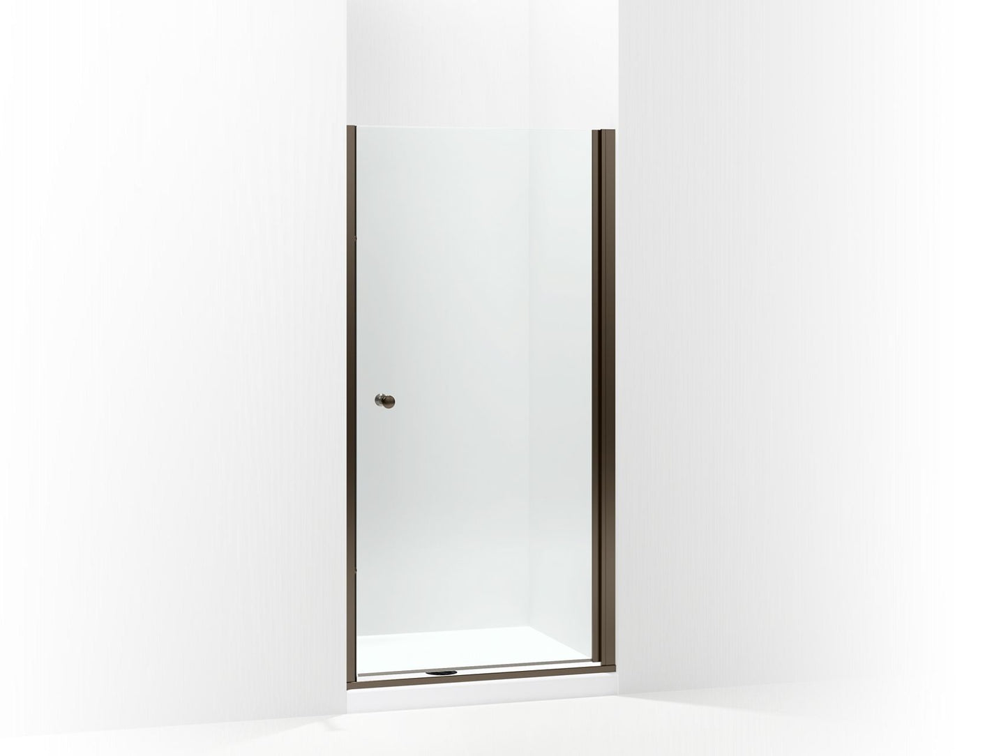 Sterling 5690-36 Finesse Headerless Frameless Pivot Shower Door 36" Max Opening x 67" H, Deep Bronze