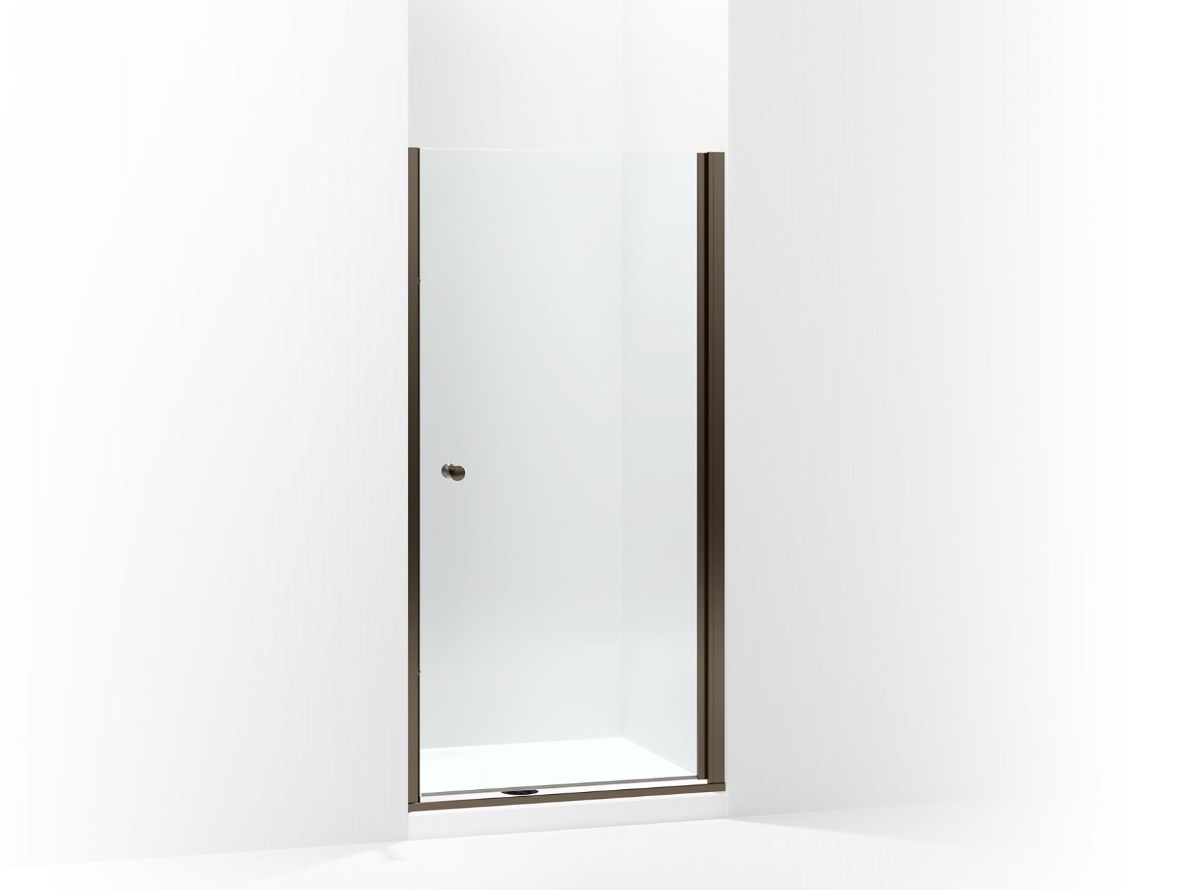 Sterling 5690-36 Finesse Headerless Frameless Pivot Shower Door 36" Max Opening x 67" H, Deep Bronze