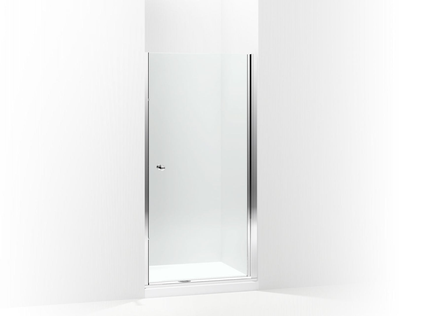 Sterling 5690-36 Finesse Headerless Frameless Pivot Shower Door 36" Max Opening x 67" H, Silver