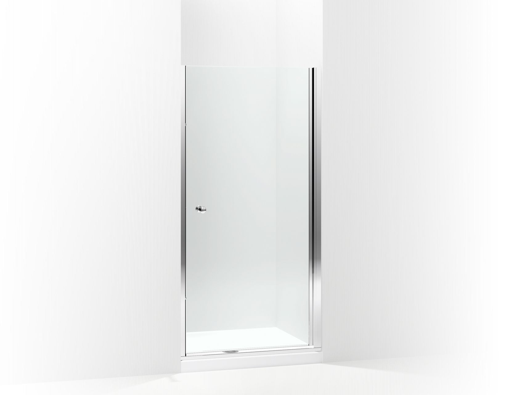 Sterling 5690-36 Finesse Headerless Frameless Pivot Shower Door 36" Max Opening x 67" H, Silver