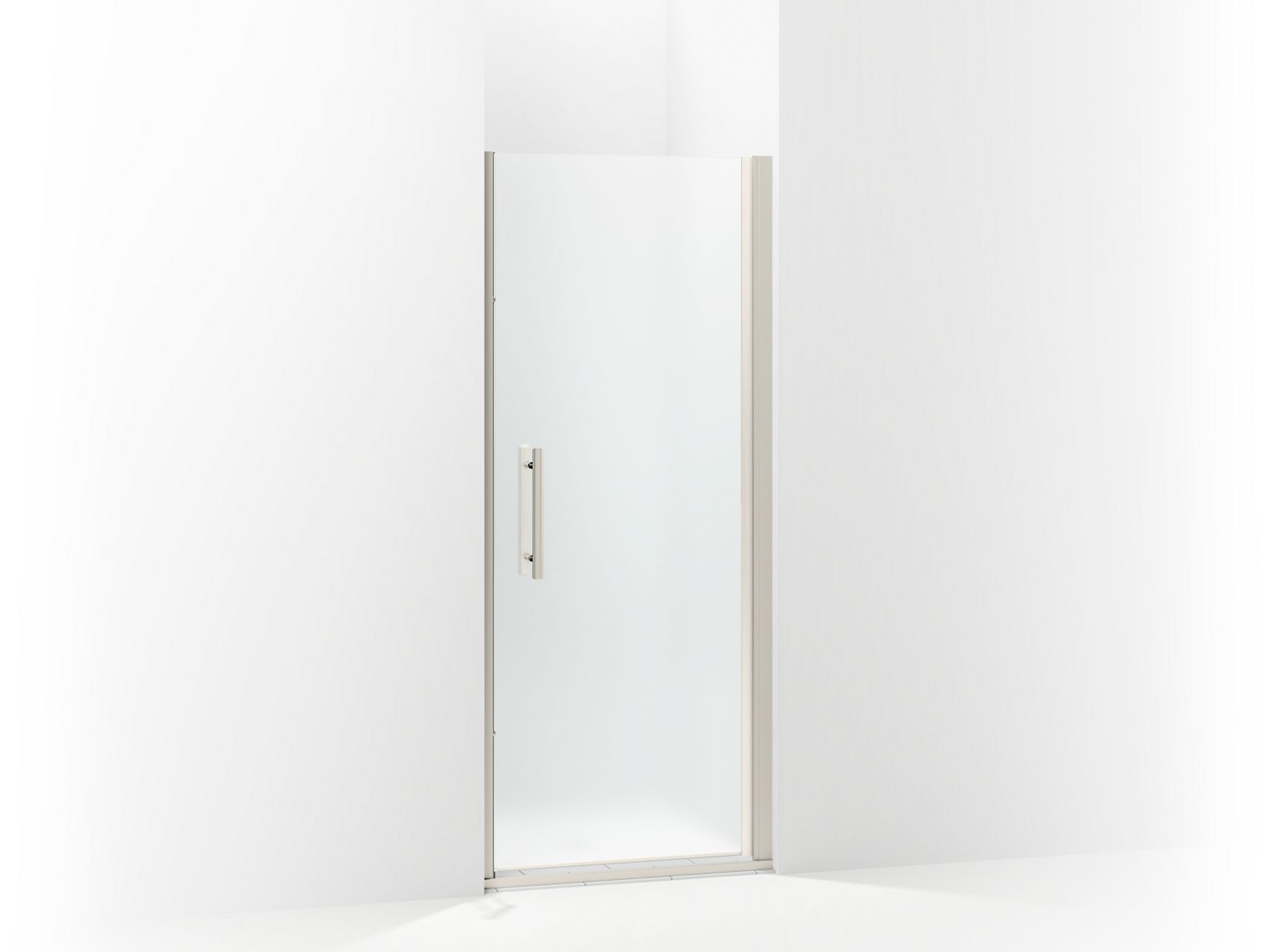 Sterling 5699-30 Finesse Peak Headerless Frameless Pivot Shower Door 30" Max Opening x 67" H, Nickel