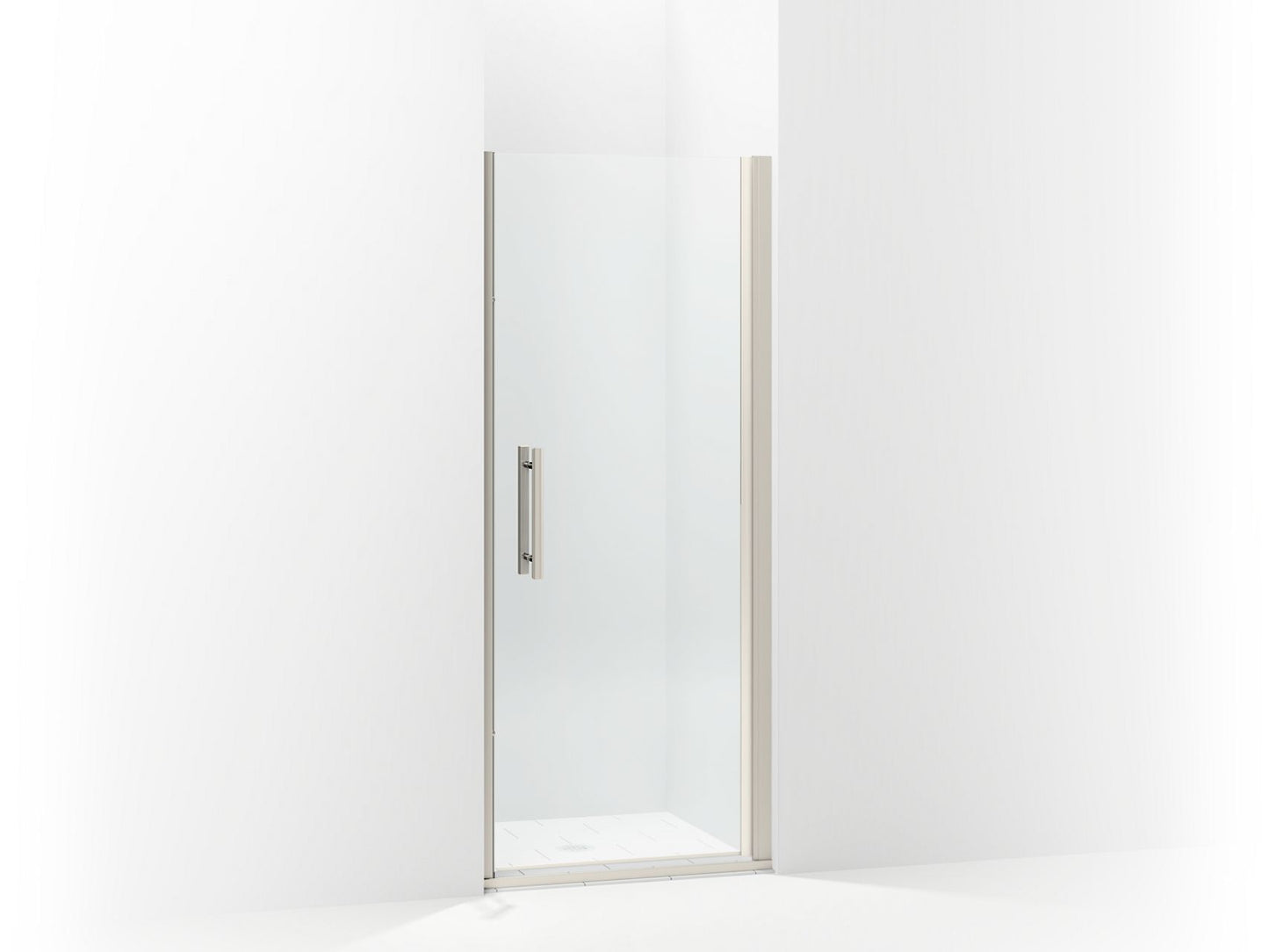Sterling 5699-31 Finesse Peak Headerless Frameless Pivot Shower Door 31-1/2" Max Opening x 67" H, Nickel