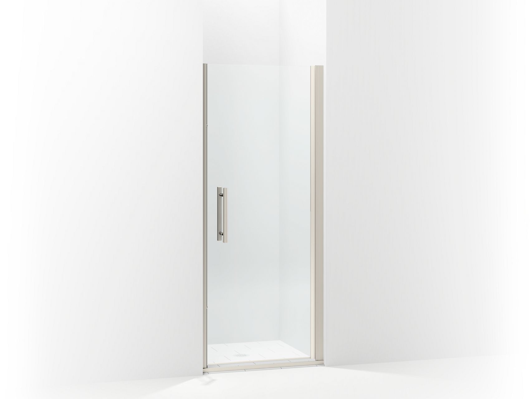Sterling 5699-31 Finesse Peak Headerless Frameless Pivot Shower Door 31-1/2" Max Opening x 67" H, Nickel