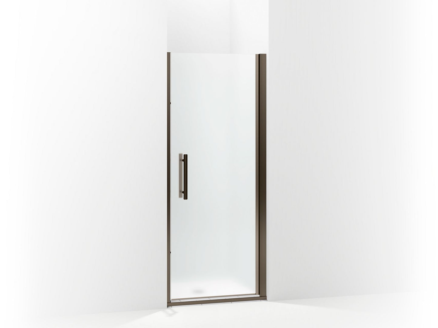 Sterling 5699-33 Finesse Peak Headerless Frameless Pivot Shower Door 33" Max Opening x 67" H, Deep Bronze